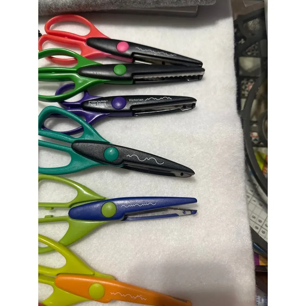 24pc decorative edge craft scissors for paper crafting scrapbooking &card making